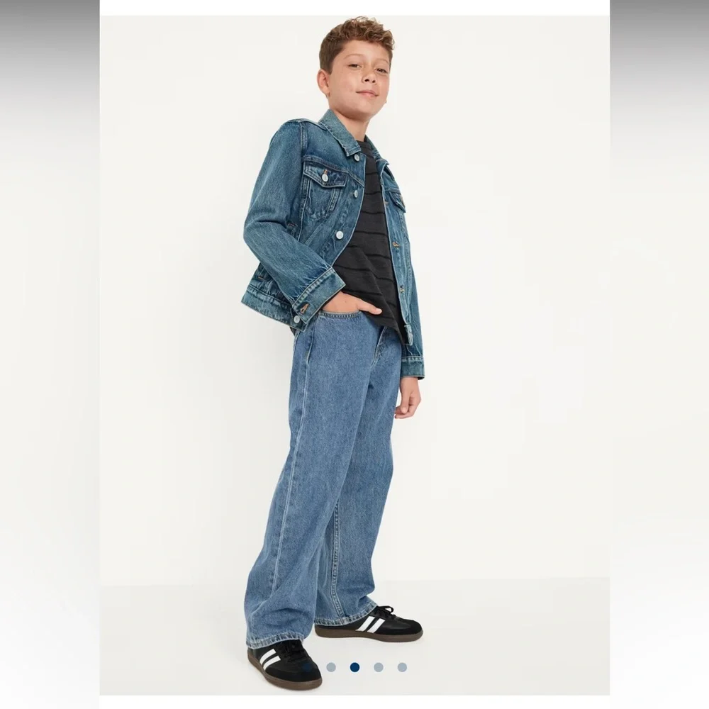 🟢3/$15 Old Navy Boys Baggy Jeans | Size 14 | Adjustable Waist